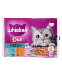Whiskas 4x85gr Duo Mare &...