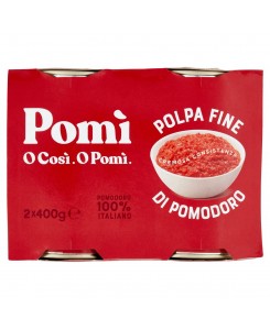 Pomì 2x400gr Fine Pulp Tin